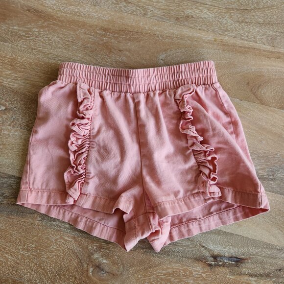 Tea Collection Teal Rumba Ruffle Shorts - Picture 1 of 3